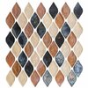 Andova Tiles SAMPLE Plume 225 x 125 Glass Novelty Mosaic Wall Tile SAM-ANDPLU513